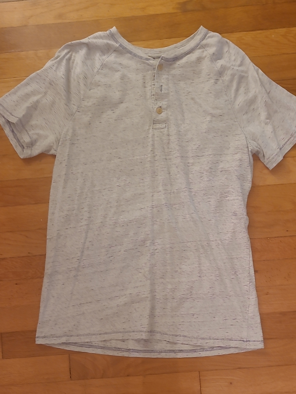 Goodfellow & Co Light Heather Gray Short Sleeve Henley